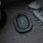 Black Silver-plated Ceramic Tray