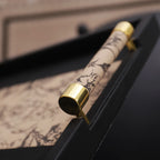 Vintage Printed Leather Tray