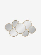 Gold Round Cluster Mirror
