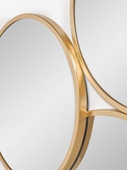 Gold Round Cluster Mirror