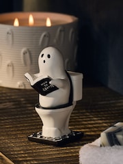 White Ghost Toilet Ornament