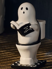 White Ghost Toilet Ornament