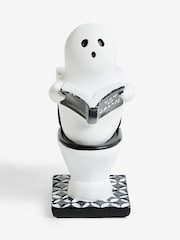 White Ghost Toilet Ornament