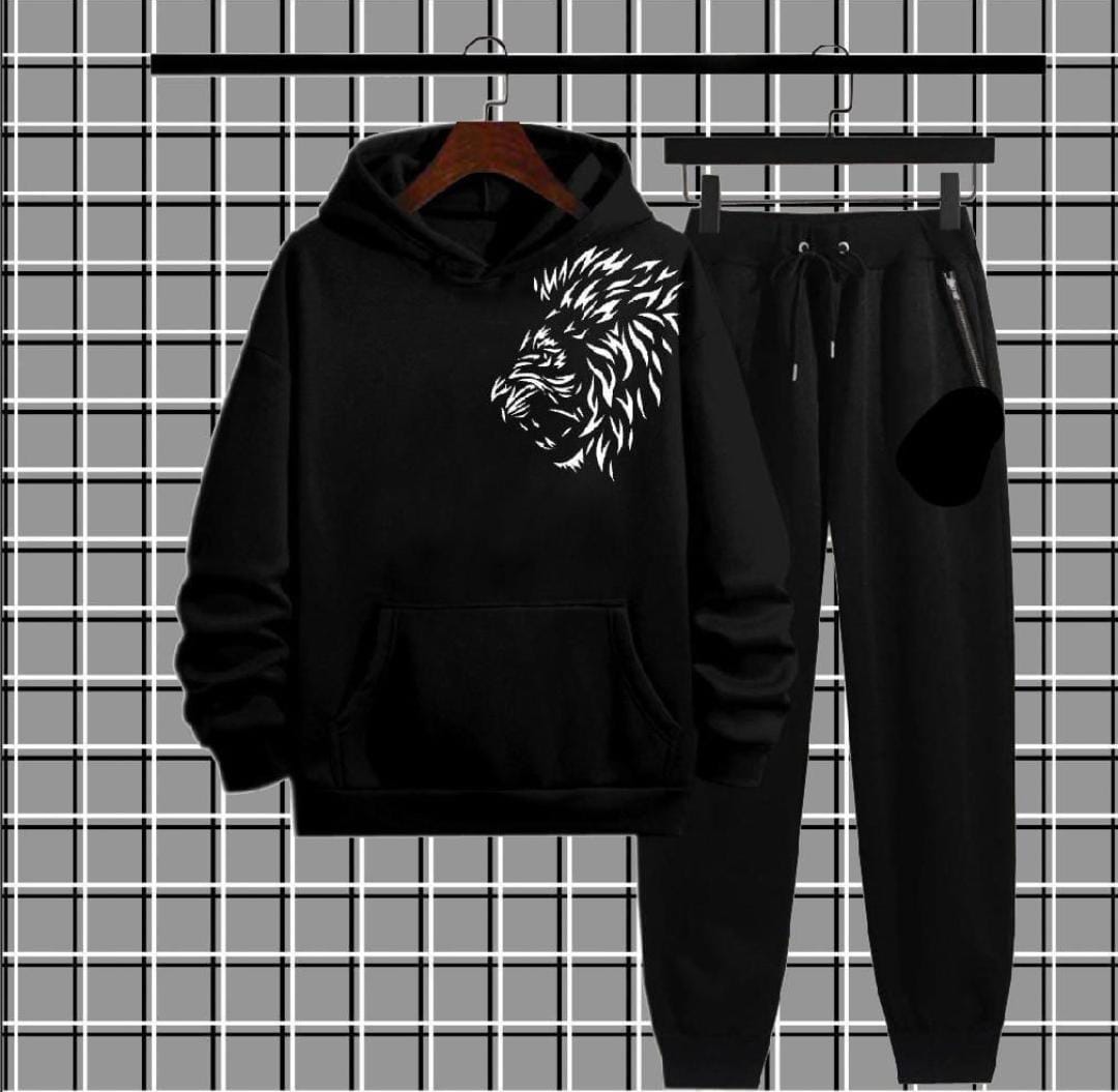 B lion Printed Tracksuit