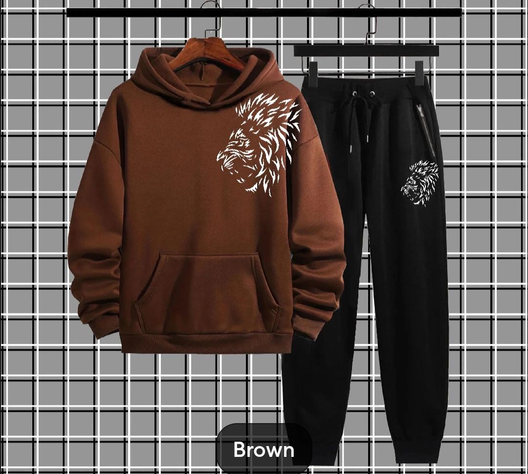 B lion Printed Tracksuit