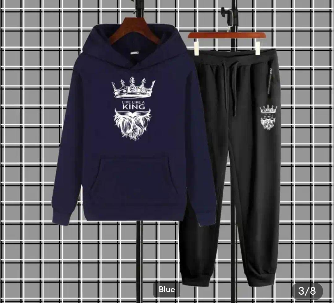 King Printed Tracksuit For Mens & Boys