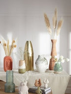 Gold Metal Textured Extra Large Floor Vase