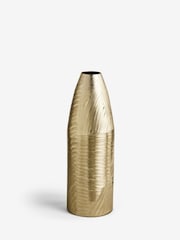 Gold Metal Textured Extra Large Floor Vase